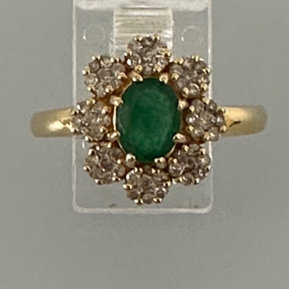 Effy Jewelry - EFFY 14k Diamonds real emerald real solid Gold and Green Gemstone Ring